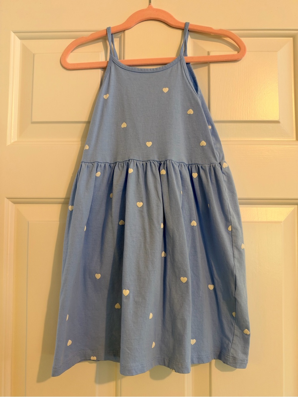 H&M Light Blue Heart Print Sundress for Girls